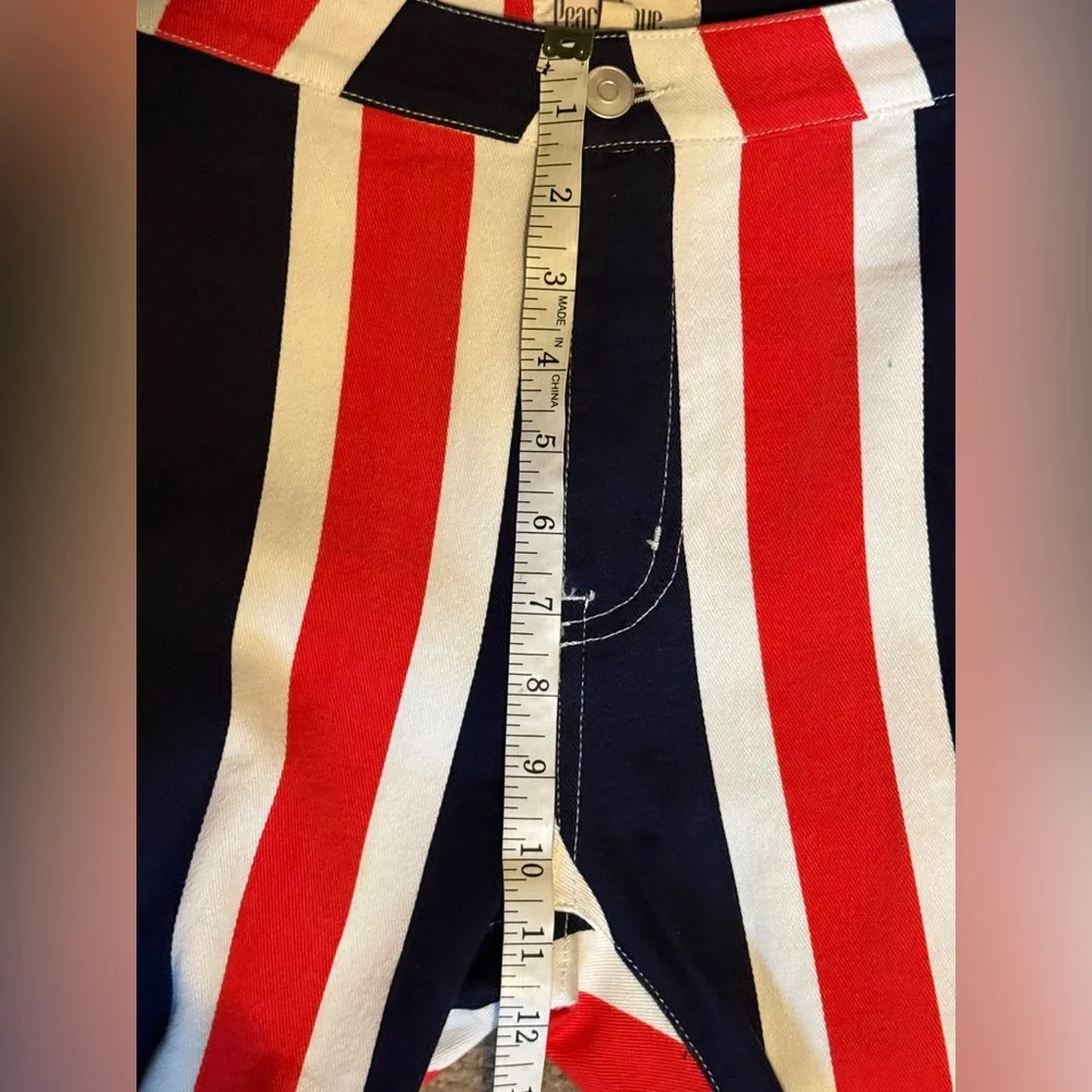 Peach Love NWOT Full of Pride Flare Pants in Red, White, and Blue size small - Picture 7 of 15